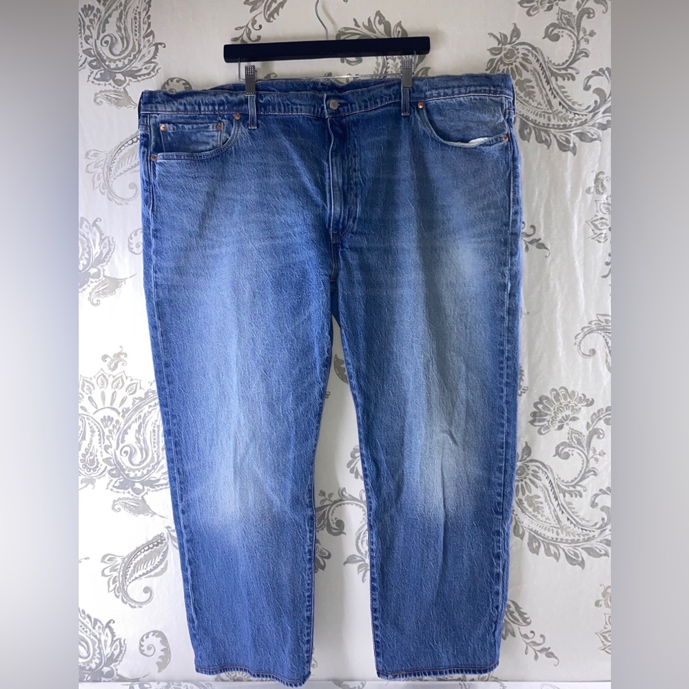Levi's 502 Relaxed Fit Tapered Leg
Stretch Denim Blue Jeans
